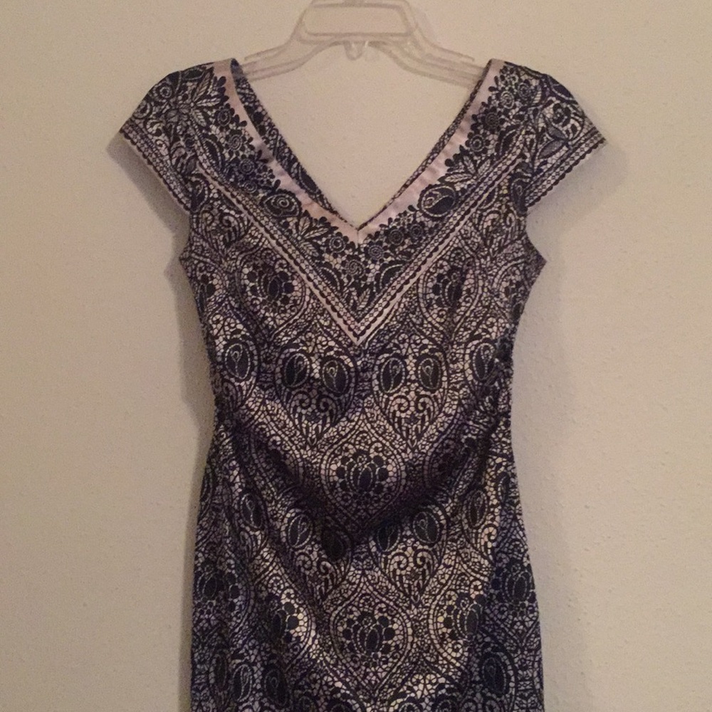 A cute black and cream dress